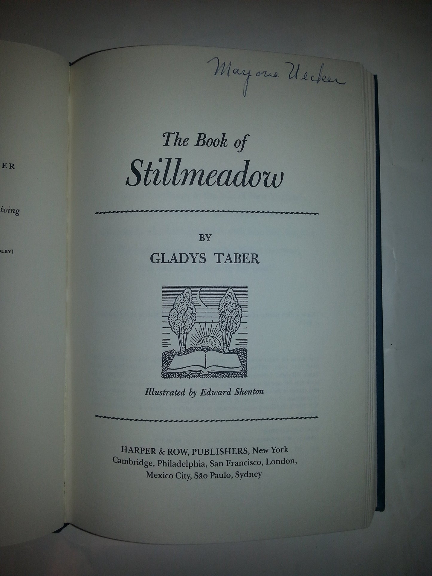 The Book of Stillmeadow by Taber, Gladys