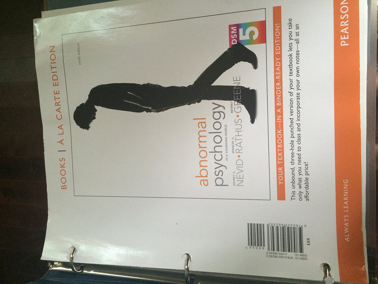 Abnormal Psychology in a Changing World (9th Edition)