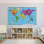 Rand McNally Kids' Illustrated World Wall Map - Paper Rolled