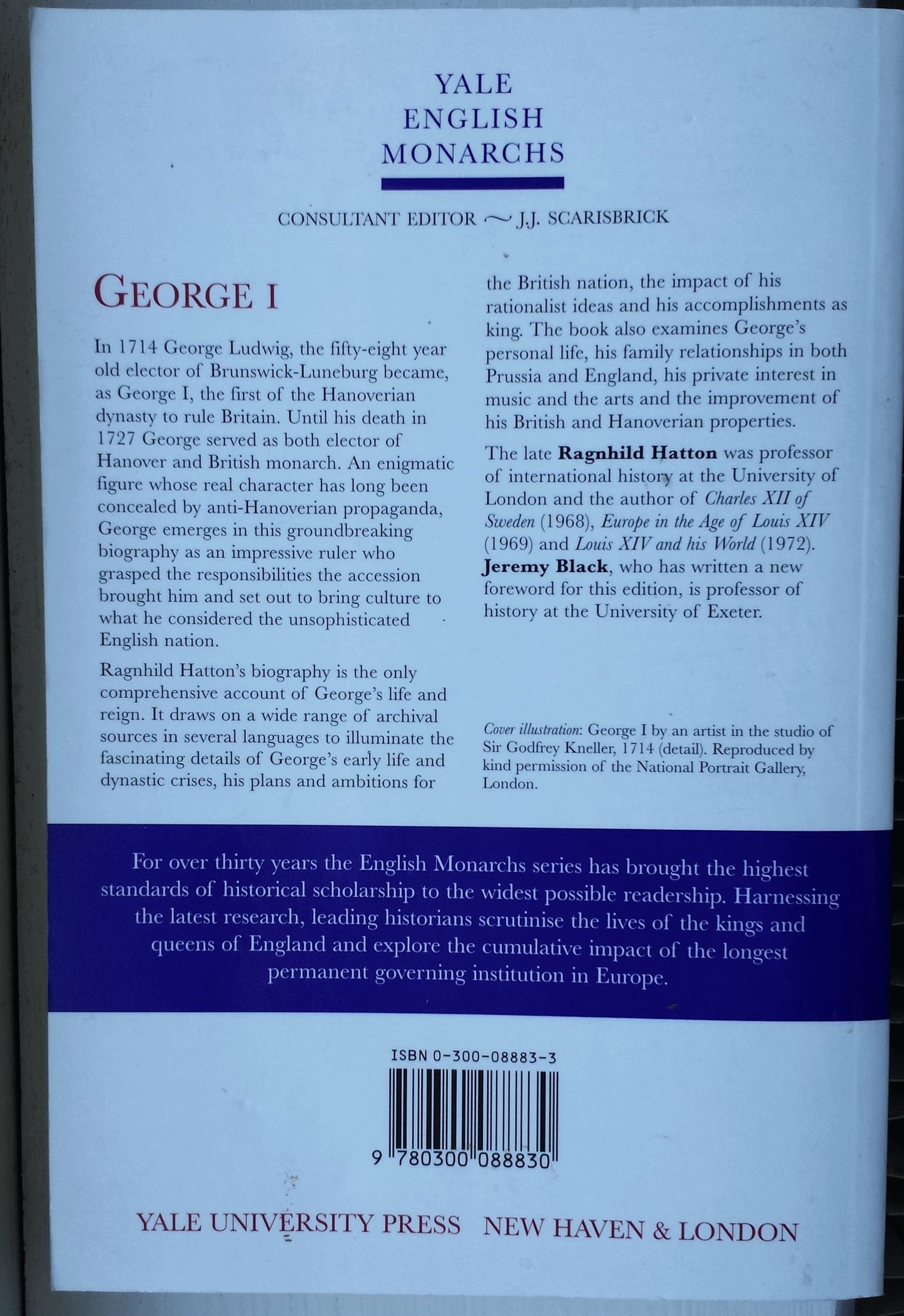 George I (The English Monarchs Series) by Ragnhild Hatton