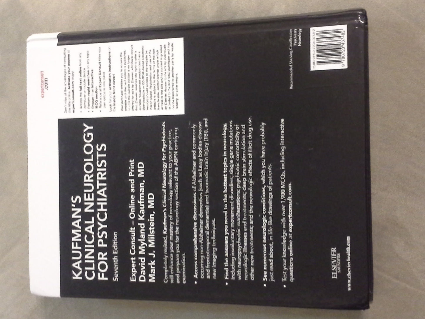 Kaufman's Clinical Neurology for Psychiatrists, 7th Edition