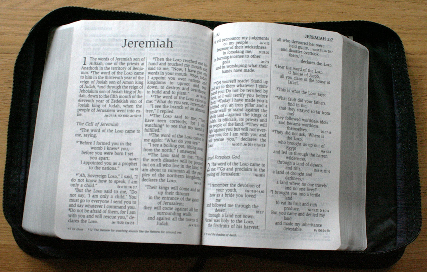 NIV Giant Print Reference Bible, Navy by Zondervan