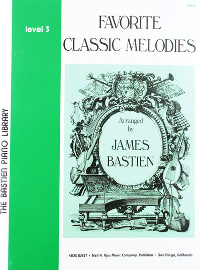 WP75 - Favorite Classic Melodies - Level 3 - Bastien (The Bastien Piano Library)