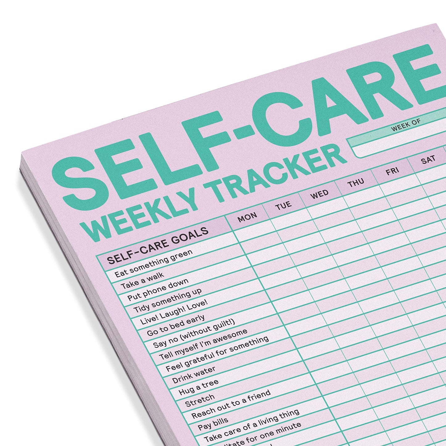 Knock Knock Self-Care Weekly Tracker Pad & Checklist Note Pad (Pastel Version) (Knock Knock Pads)