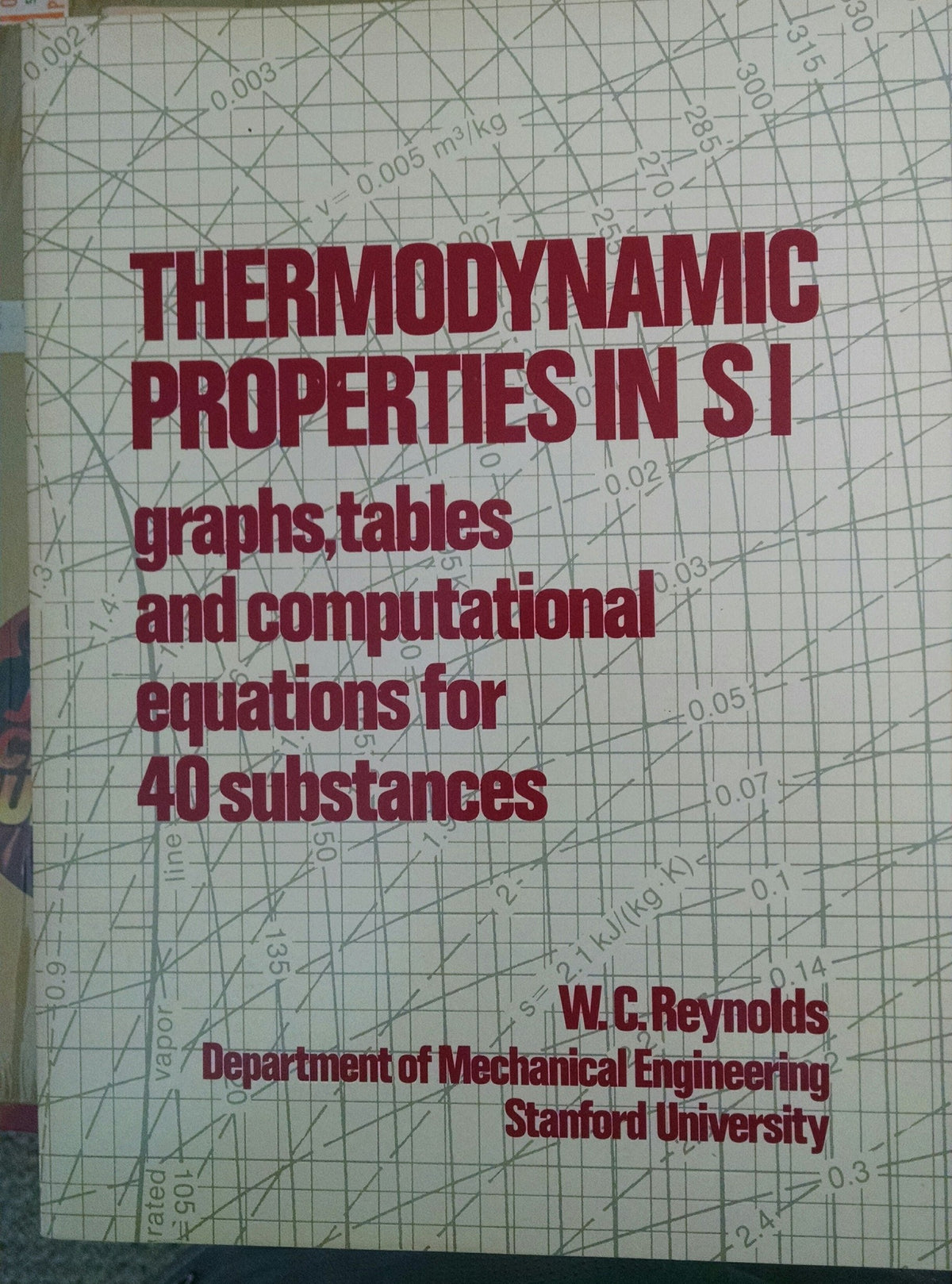 Thermodynamic properties in SI: Graphs, tables, and computational equations for forty substances