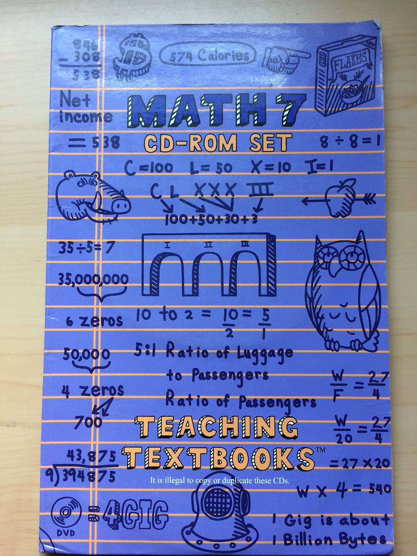 Math 7: Teaching Textbooks (Book Only) by Greg Sabouri