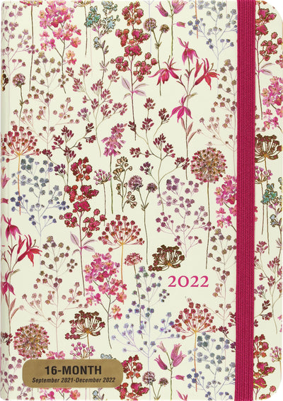 2022 Wildflower Meadow Weekly Planner (16-Month Engagement Calendar) (English and Italian Edition)