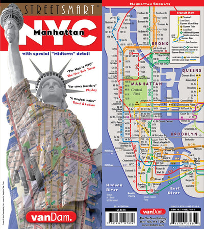 StreetSmart NYC Map Midtown Edition (Laminated)