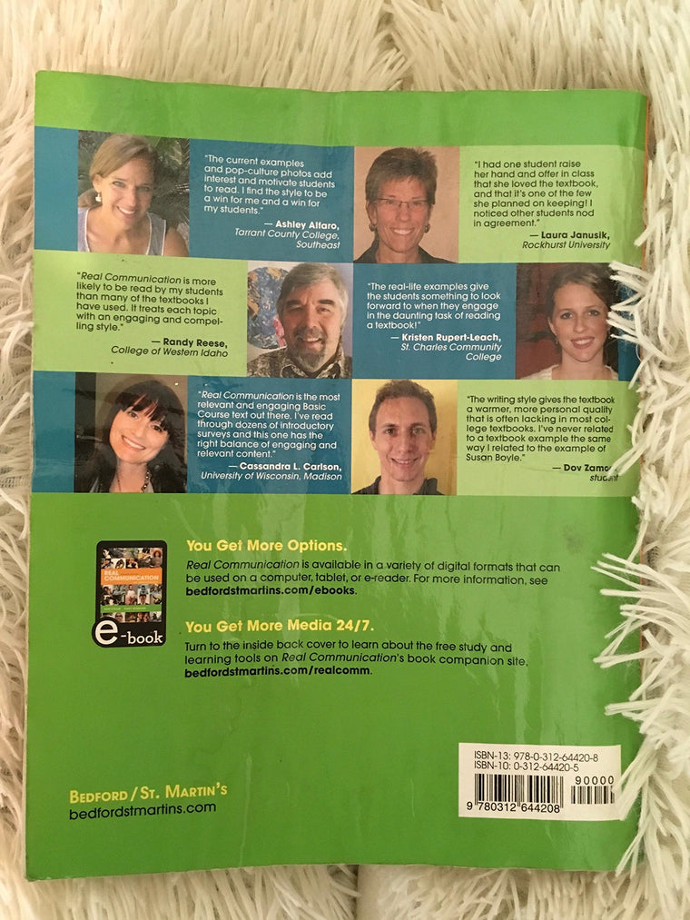Real Communication: An Introduction — back cover