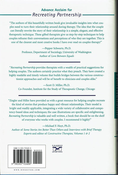 Recreating Partnership: A Solution-Oriented, Collaborative Approach to Couples Therapy (Norton Professional Books)