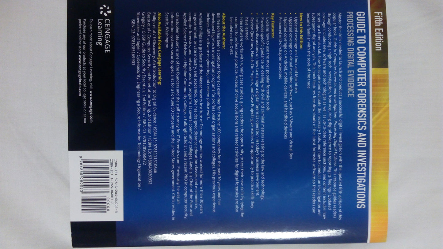 Guide to Computer Forensics and Investigations (with DVD)