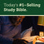 Tyndale NLT Life Application Study Bible, Third Edition, Large Print (LeatherLike, Teal Blue, Indexed, Red Letter) - New Living Translation Bible, Large Print Study Bible for Enhanced Readability