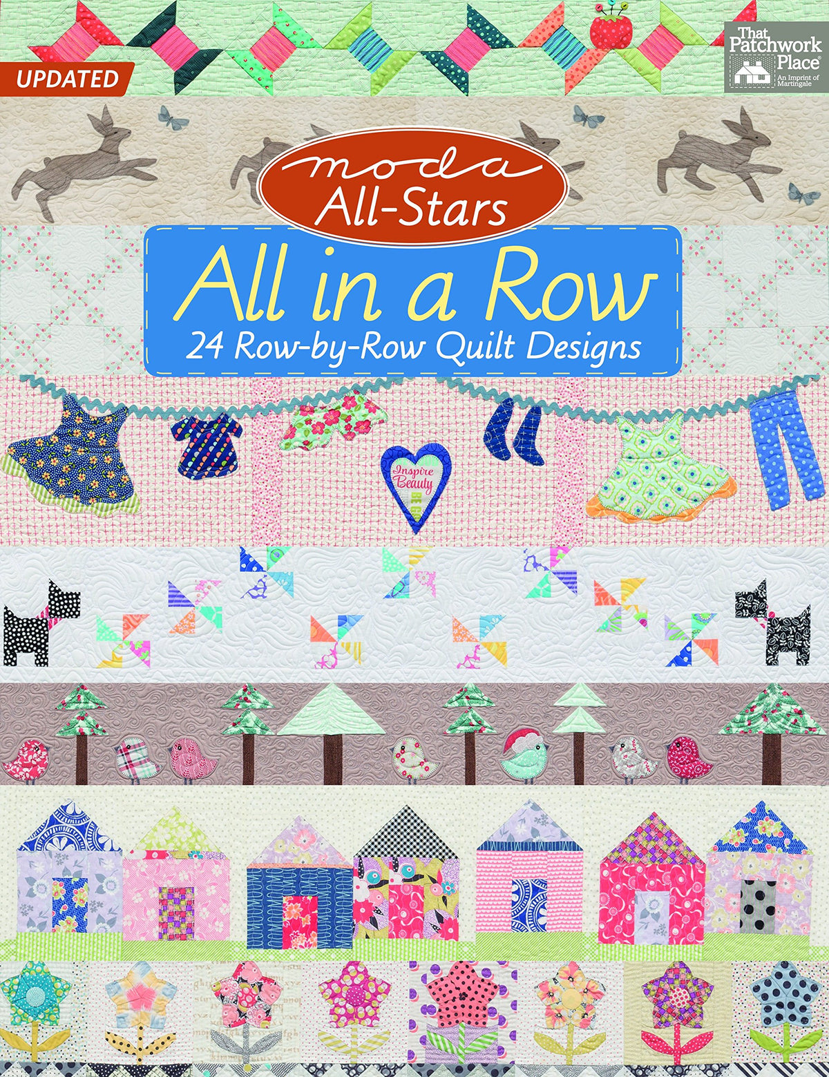 Moda All-Stars All in a Row: 24 Row-by-Row Quilt Designs