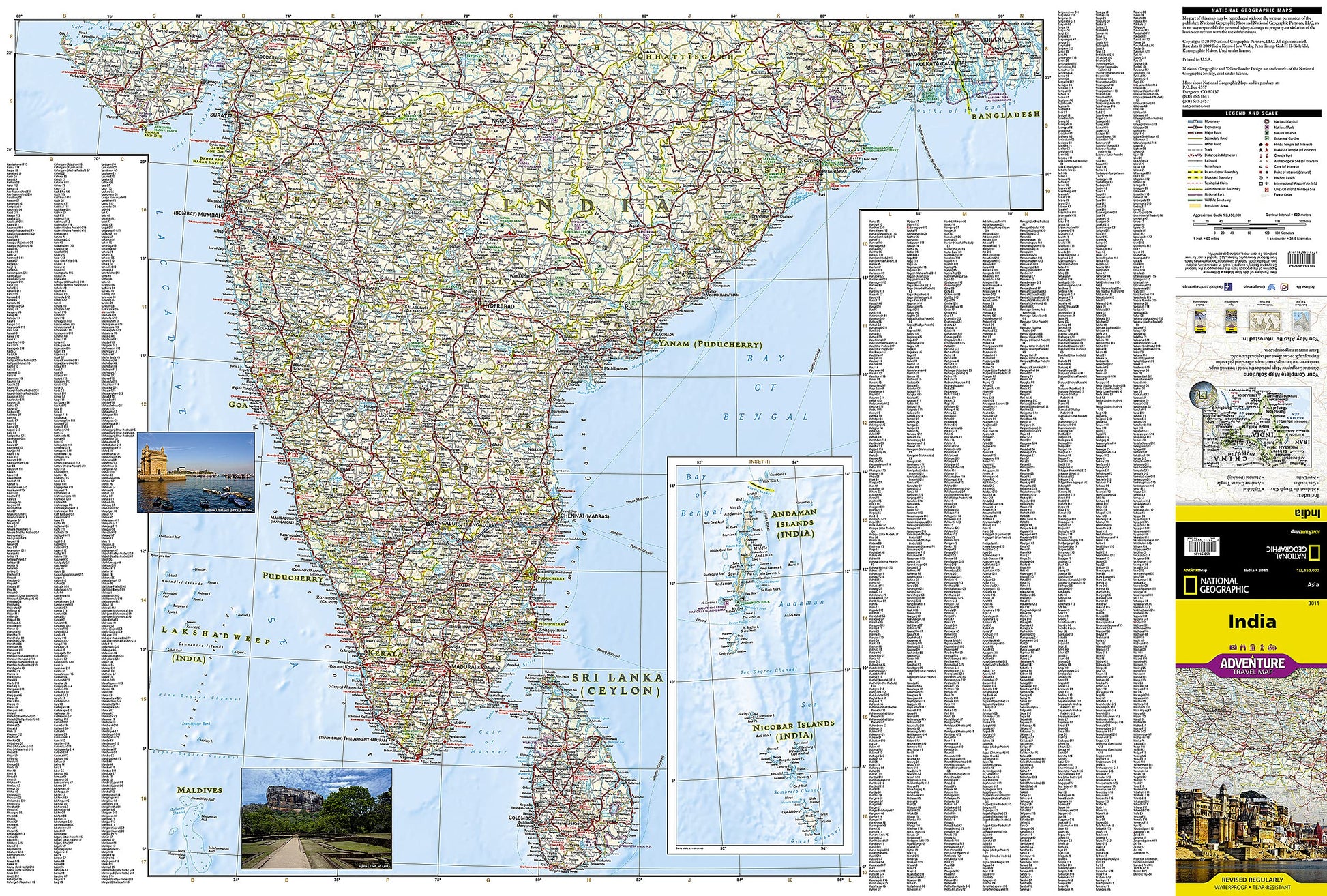 India Map (National Geographic Adventure Map, 3011)