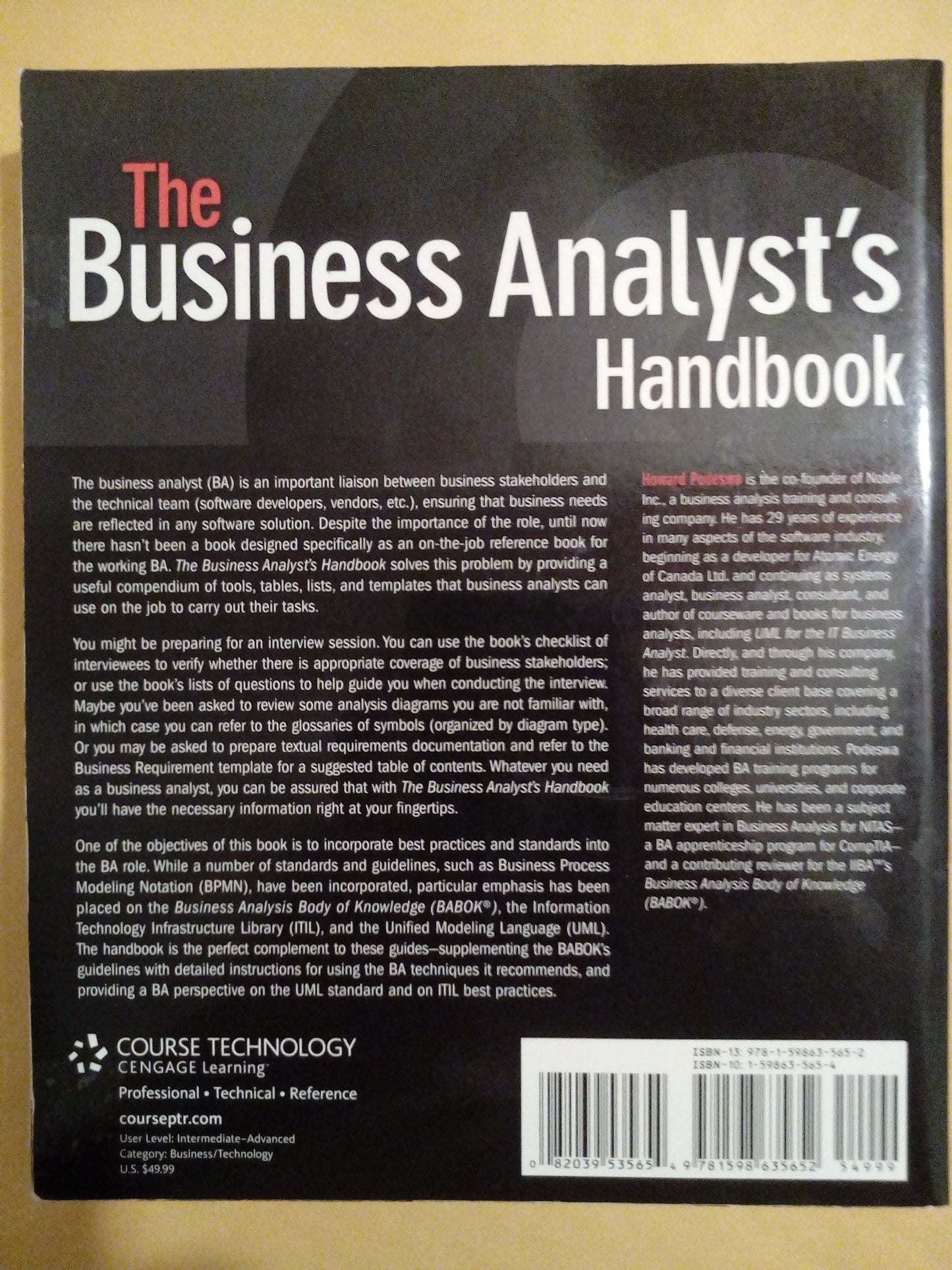 The Business Analyst's Handbook