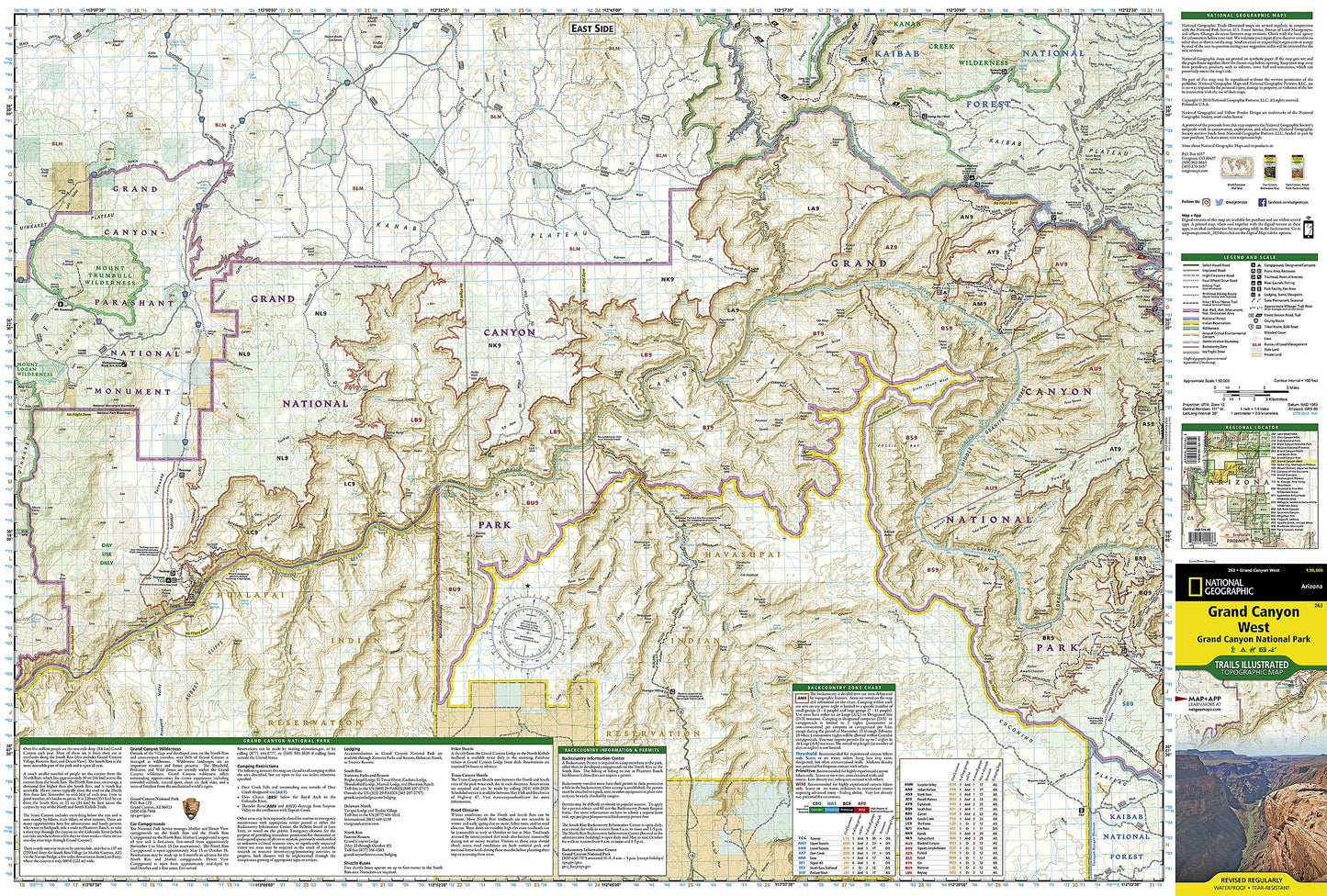 Grand Canyon West [Grand Canyon National Park] (National Geographic Trails Illustrated Map)