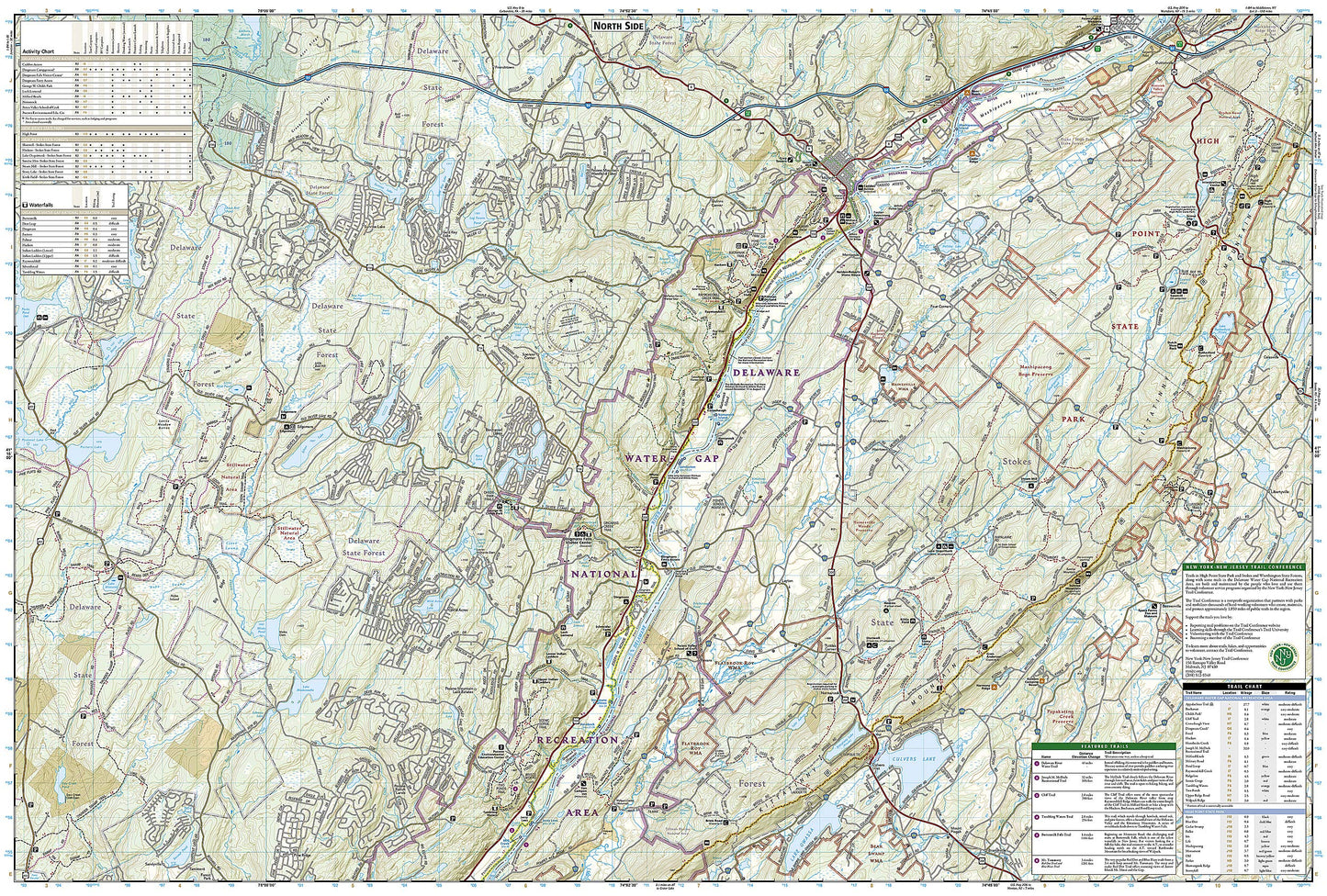 Delaware Water Gap National Recreation Area Map (National Geographic Trails Illustrated Map, 737)