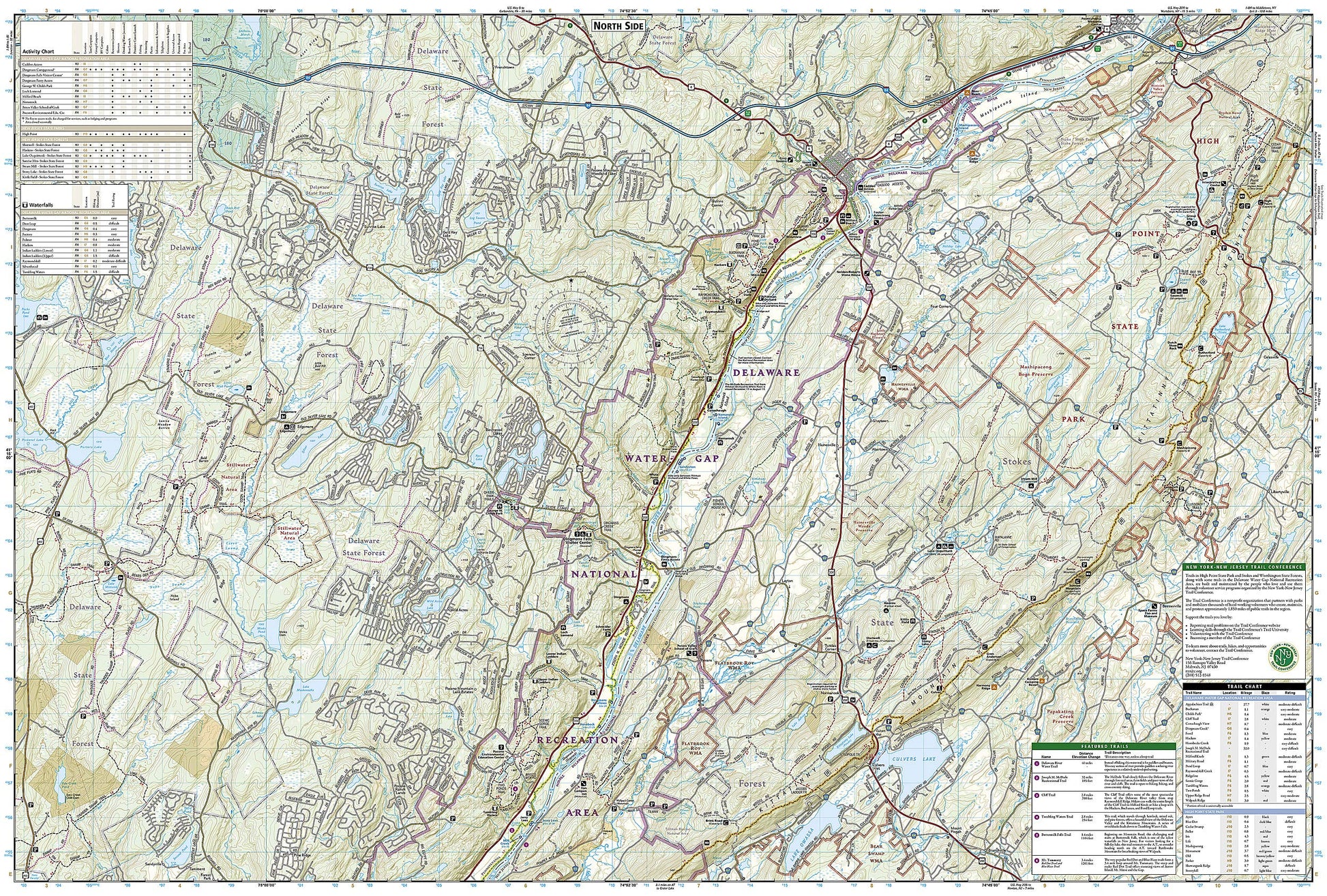 Delaware Water Gap National Recreation Area Map (National Geographic Trails Illustrated Map, 737)