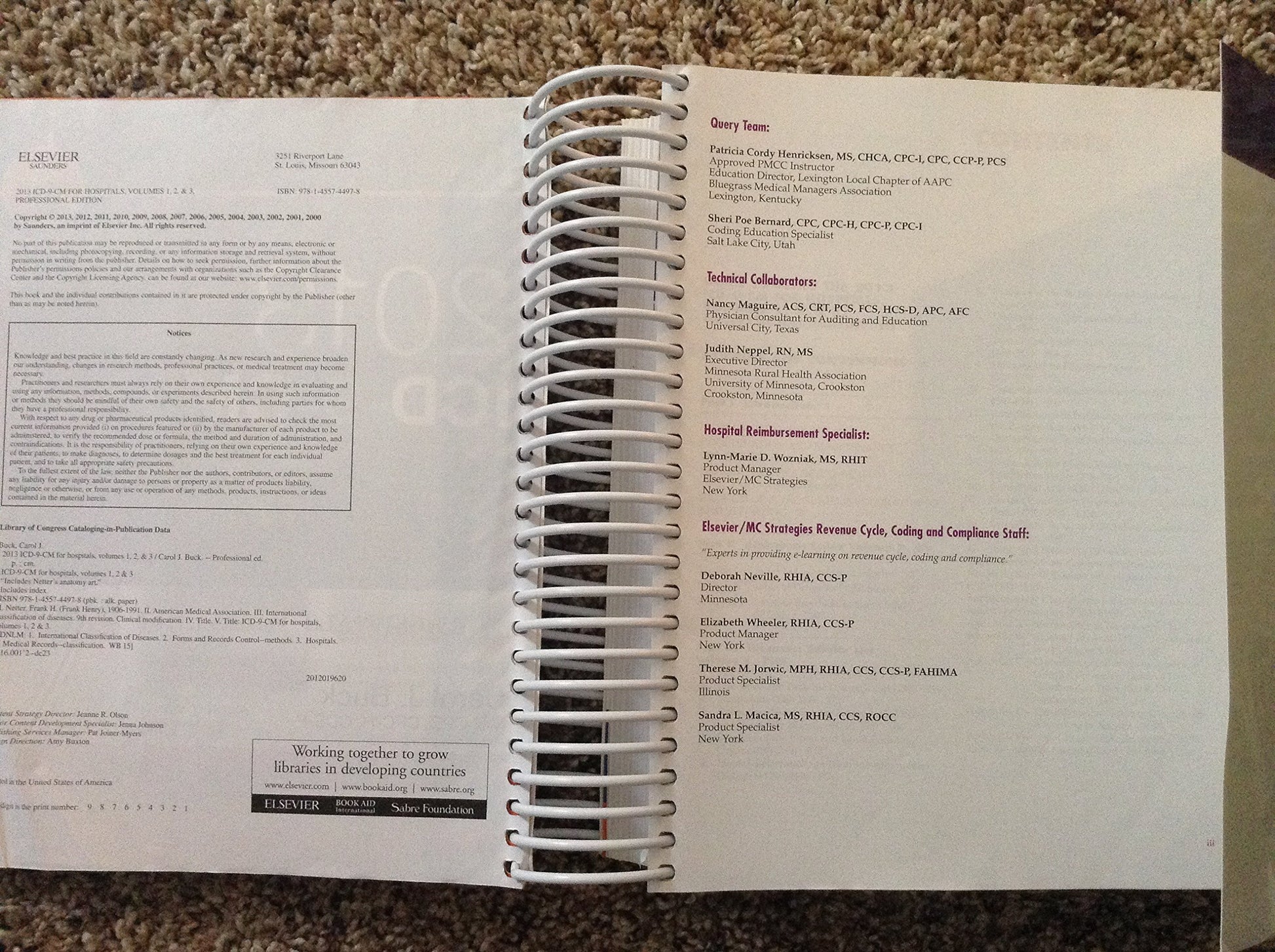2013 ICD-9-CM for Hospitals, Volumes 1, 2 and 3 Professional Edition (Saunders Icd 9 Cm)