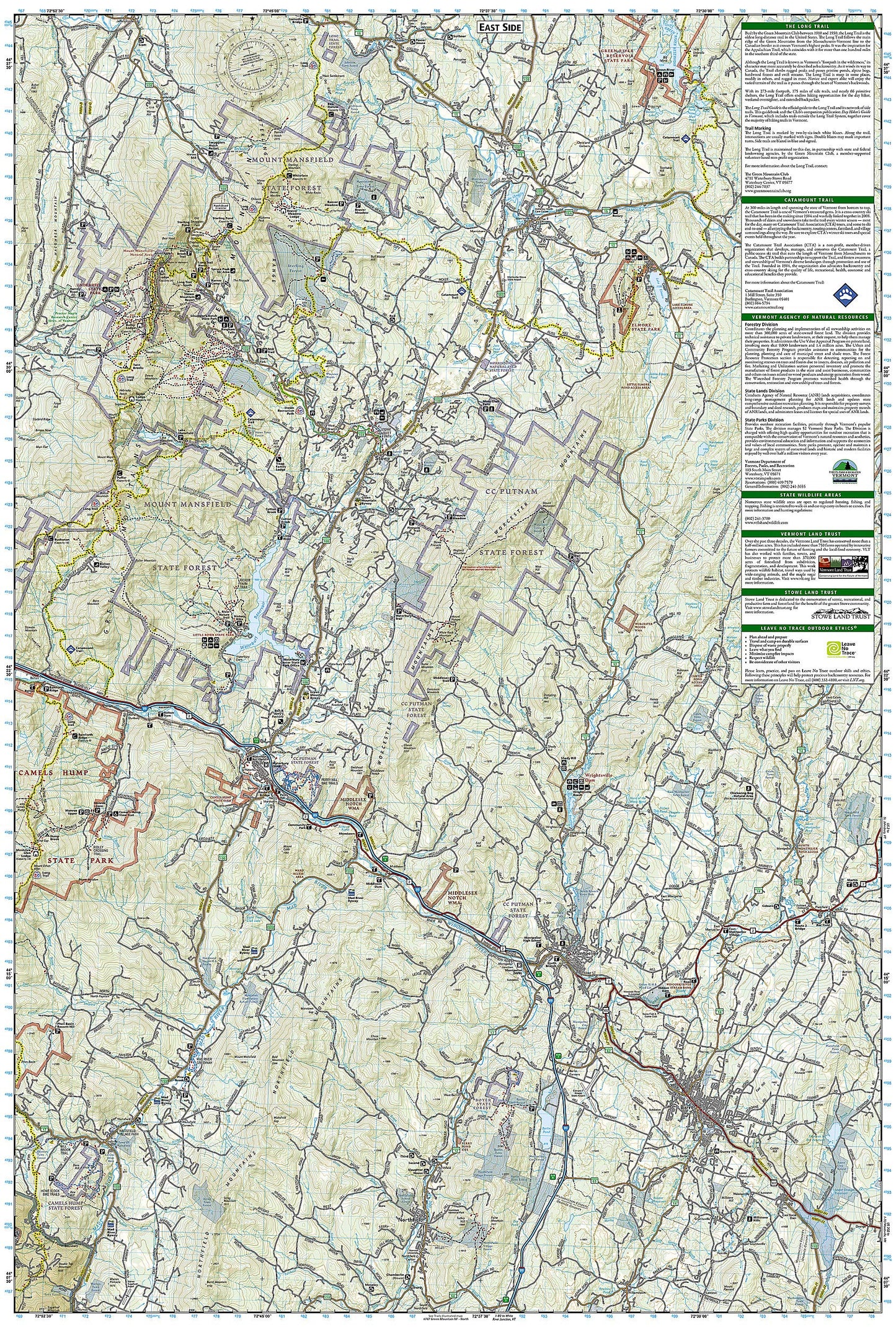 Mount Mansfield, Stowe Map (National Geographic Trails Illustrated Map, 749)