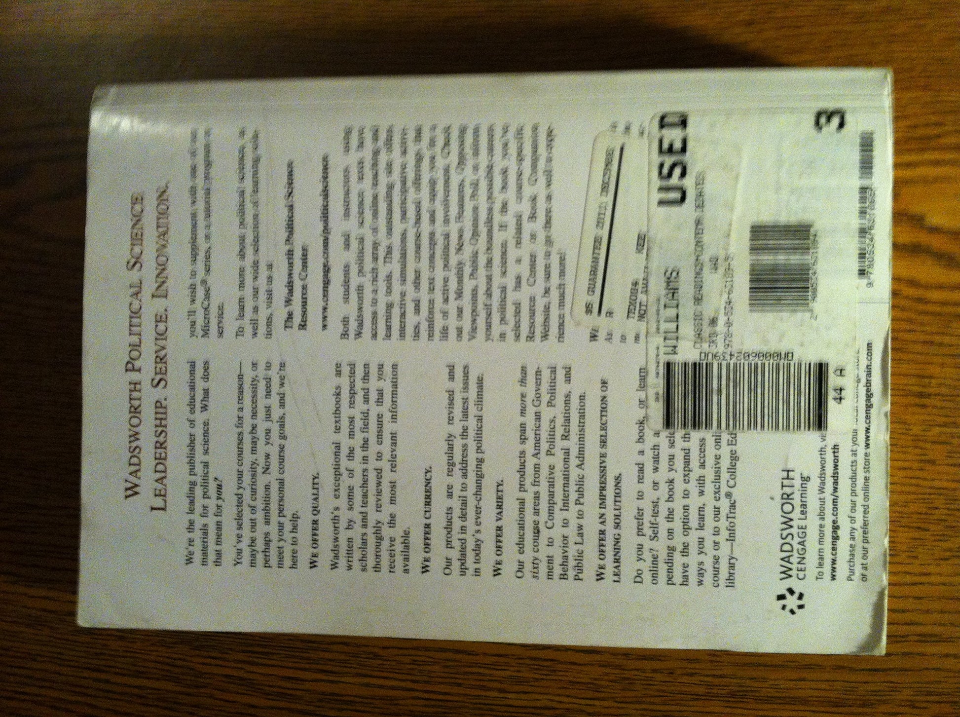 Classic Readings and Contemporary Debates in International Relations
