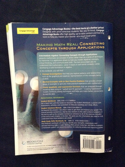 Intermediate Algebra: Connecting Concepts through Applications (Available Titles CengageNOW)
