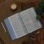 NKJV, Reference Bible, Classic Verse-by-Verse, Center-Column, Leathersoft, Gray, Red Letter, Comfort Print: Holy Bible, New King James Version
