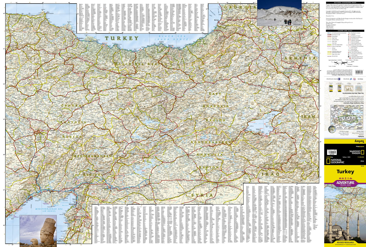 Trkiye (Turkey) Map (National Geographic Adventure Map, 3018)