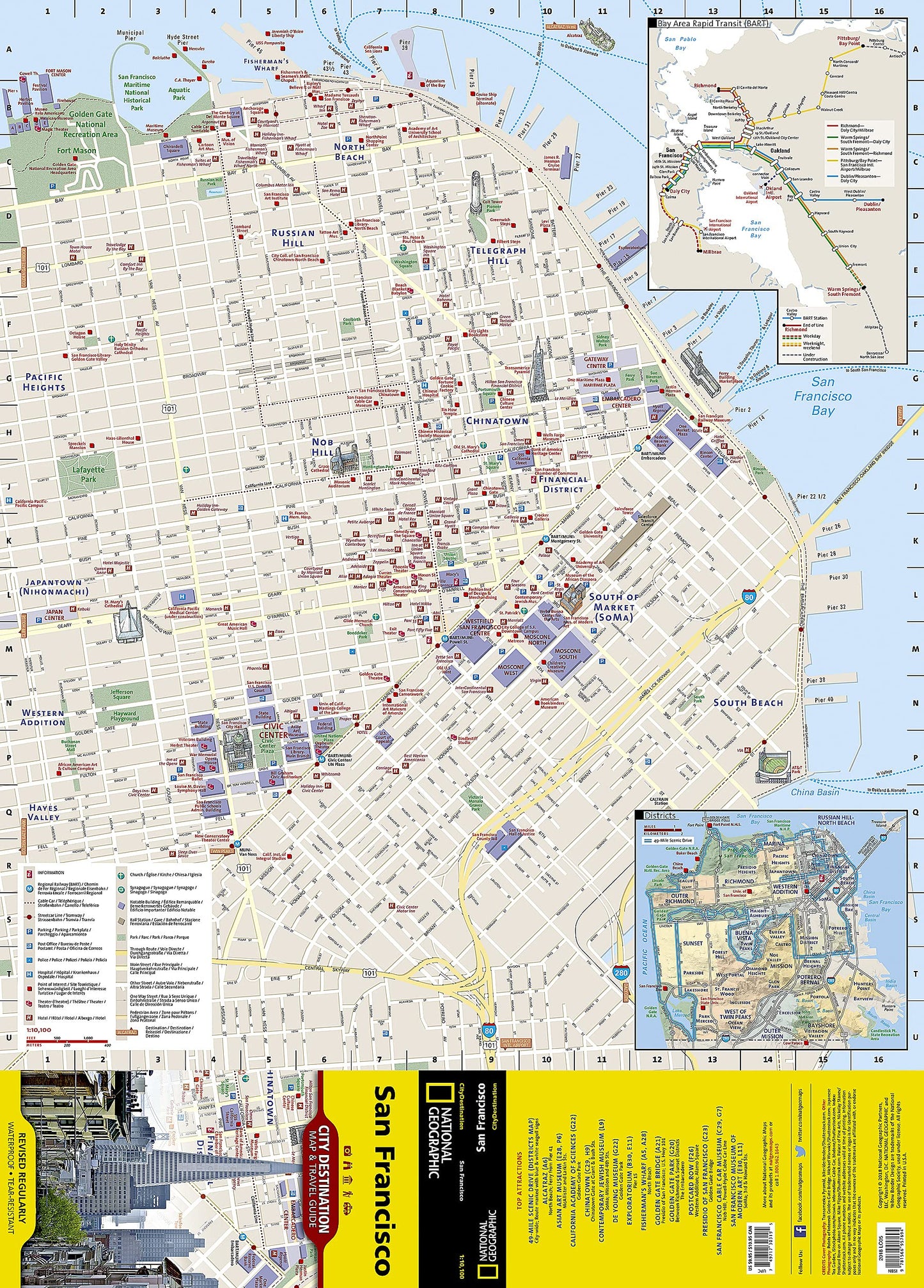 San Francisco Map (National Geographic Destination City Map)