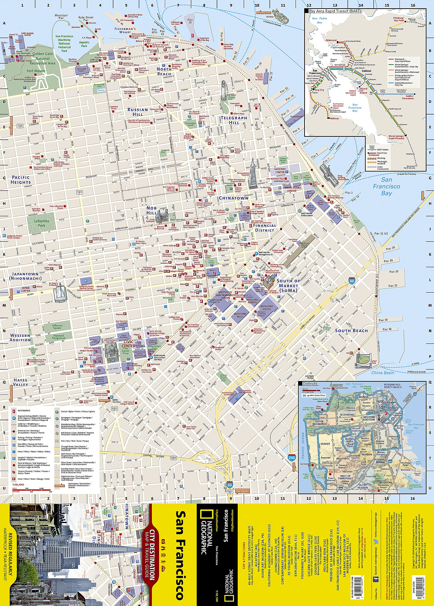 San Francisco Map (National Geographic Destination City Map)