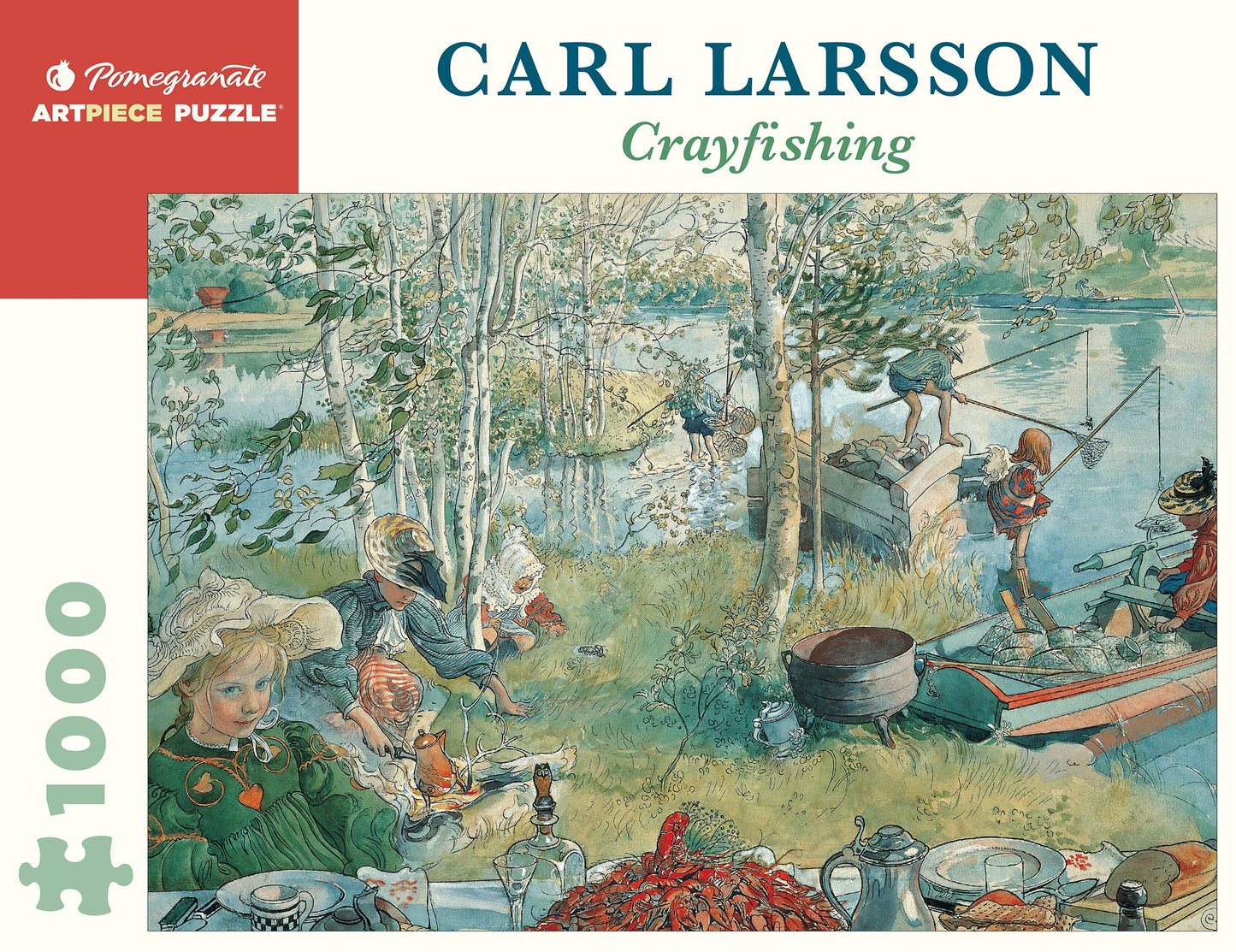 Pomegranate Carl Larsson - Crayfishing: 1,000 Piece Puzzle ( Artpiece Puzzle)