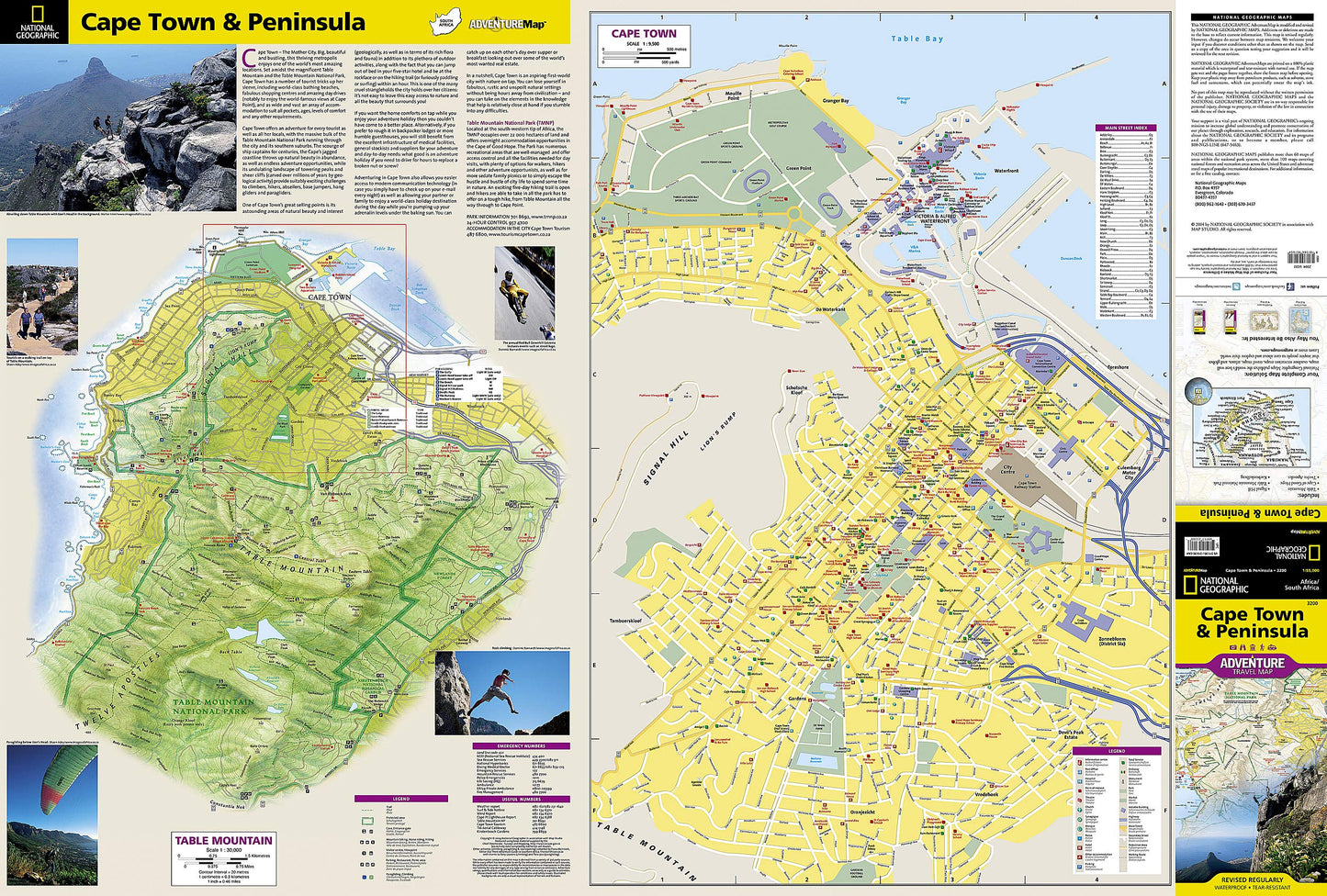 Cape Town and Peninsula Map [South Africa] (National Geographic Adventure Map, 3200)