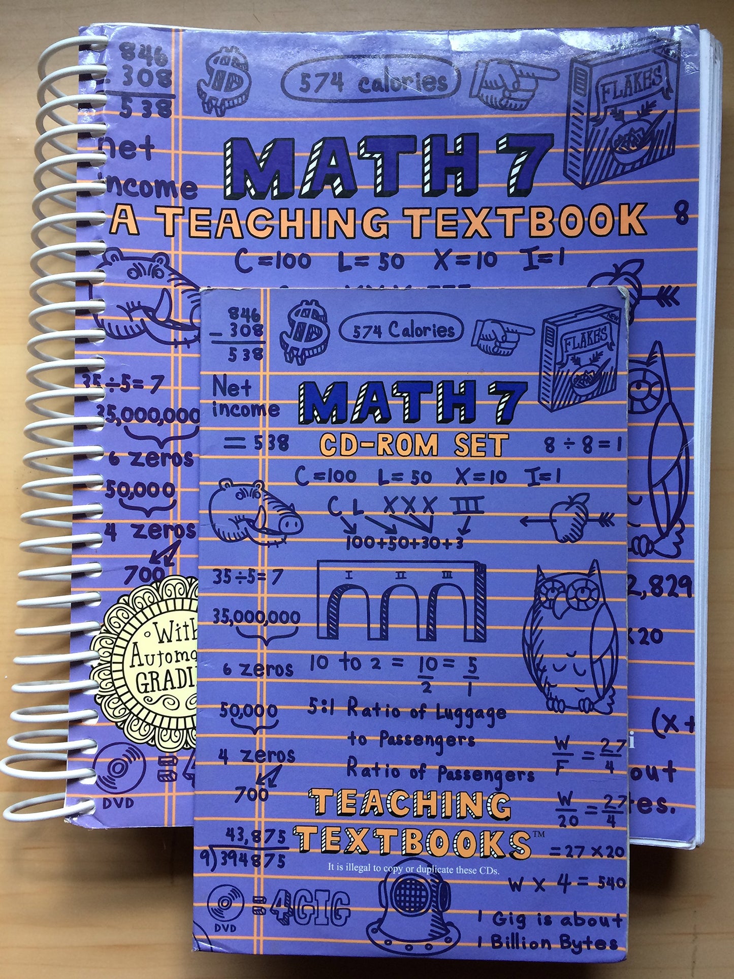 Math 7: Teaching Textbooks (Book Only) by Greg Sabouri