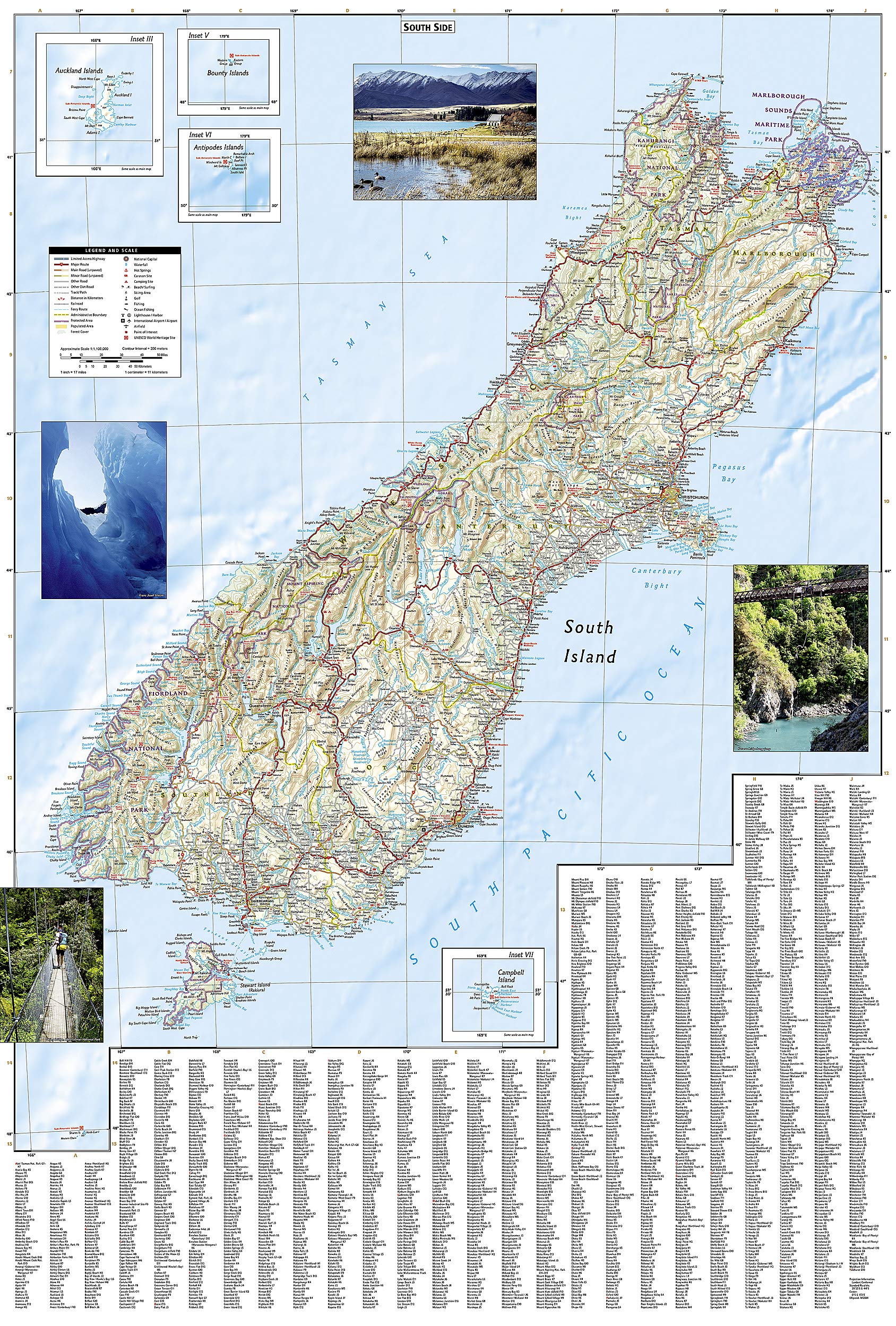 New Zealand Map (National Geographic Adventure Map, 3500)
