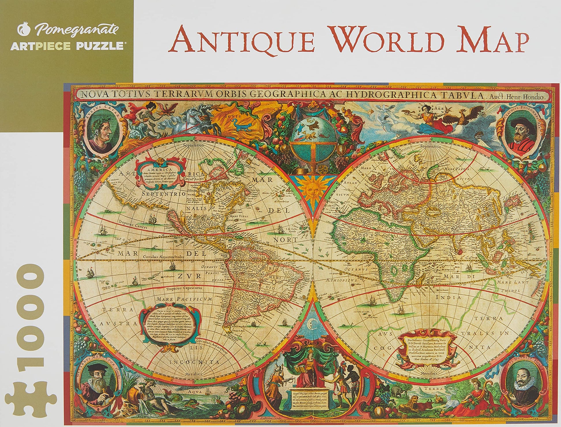 Antique World Map (Pomegranate Artpiece Puzzle)