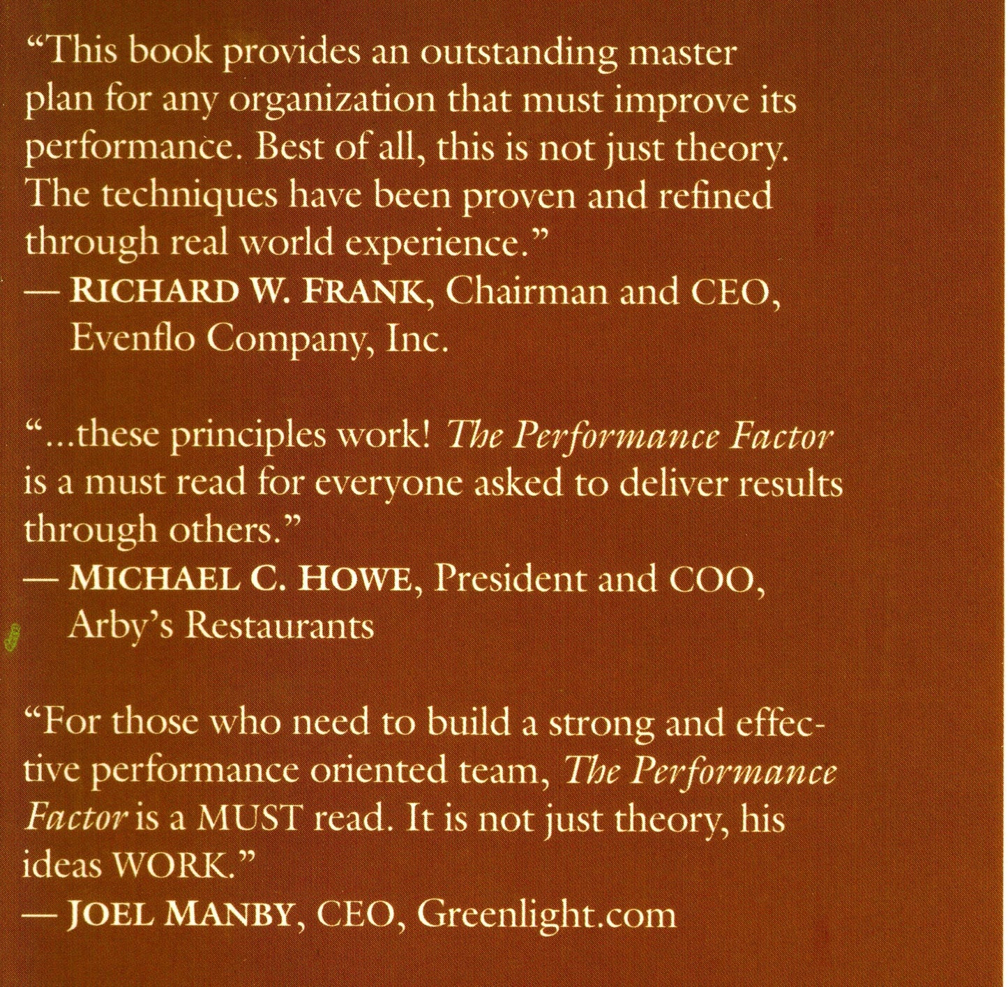 The Performance Factor: Unlocking the Secrets of Teamwork