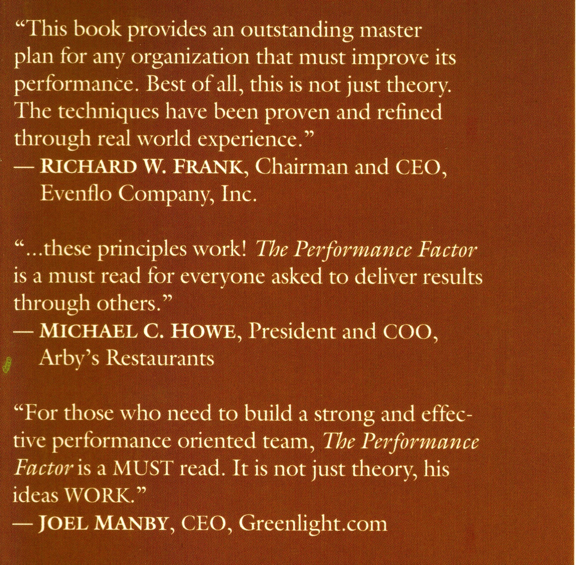 The Performance Factor: Unlocking the Secrets of Teamwork