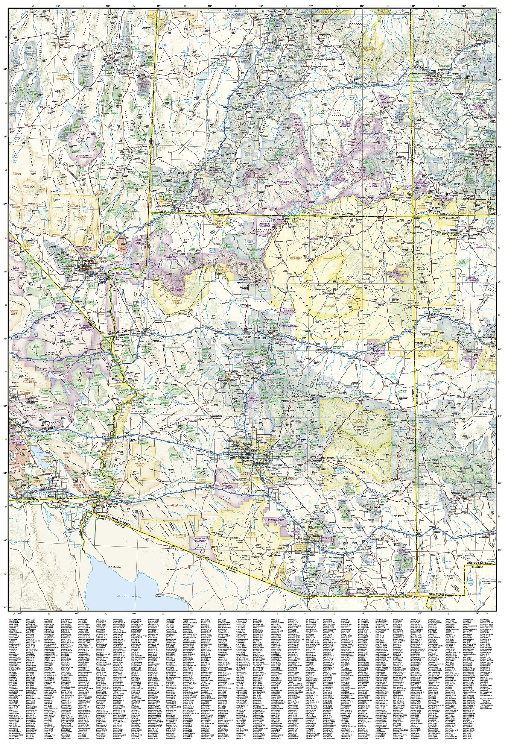 United States, Southwest Map (National Geographic Adventure Map, 3121)
