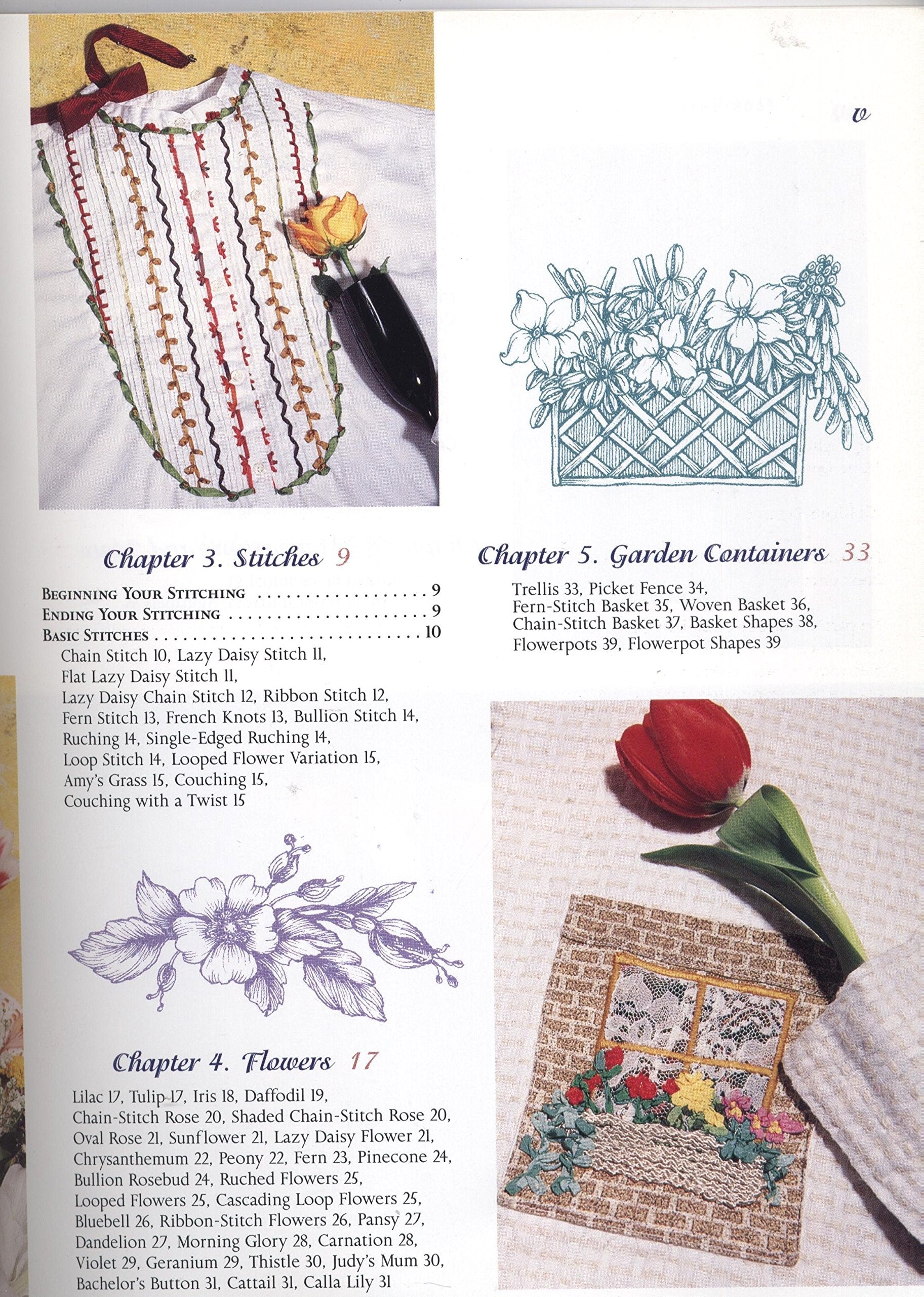Ribbon Embroidery by Machine