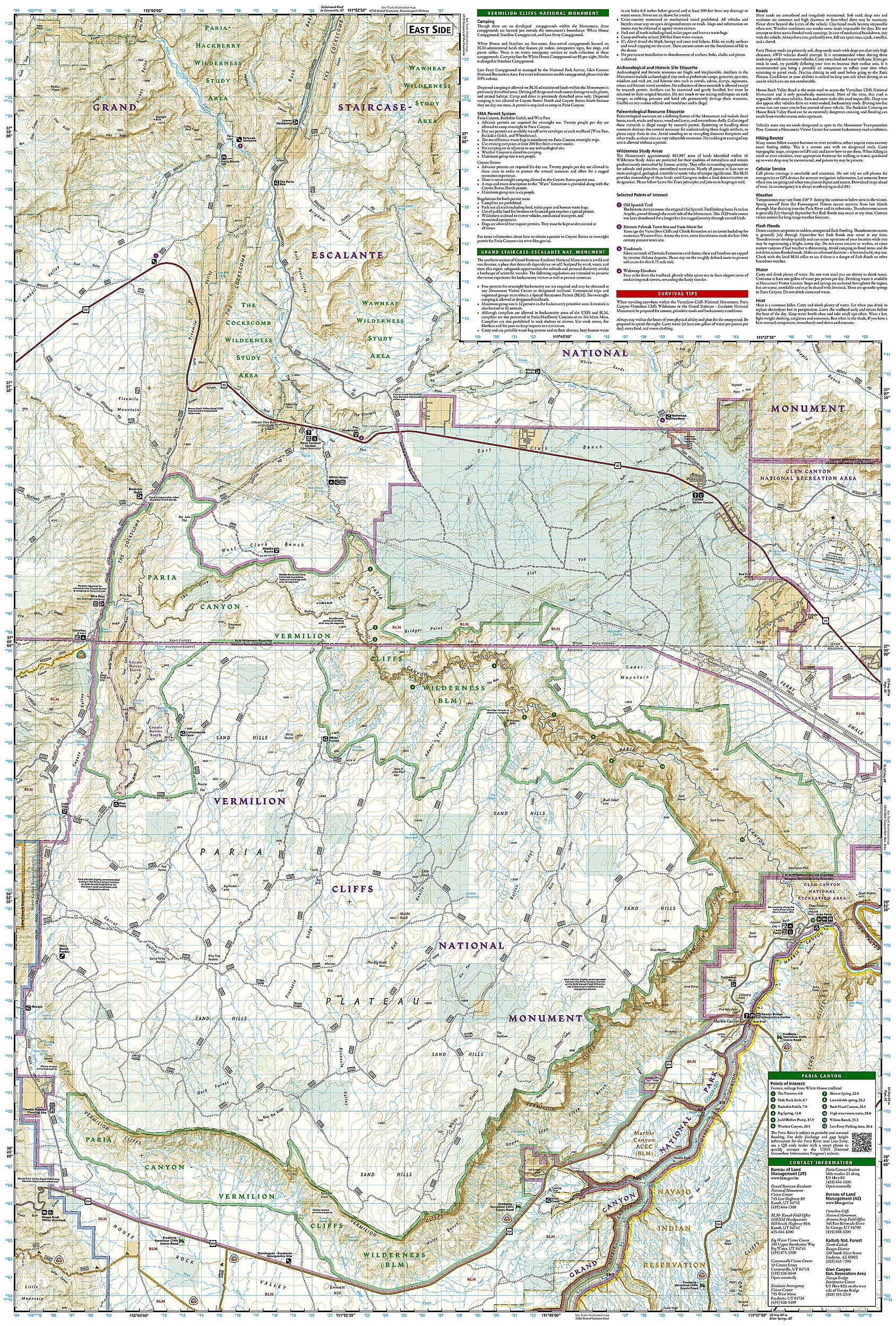 Paria Canyon, Kanab Map [Vermillion Cliffs National Monument, Grand Staircase-Escalante National Monument] (National Geographic Trails Illustrated Map, 859)
