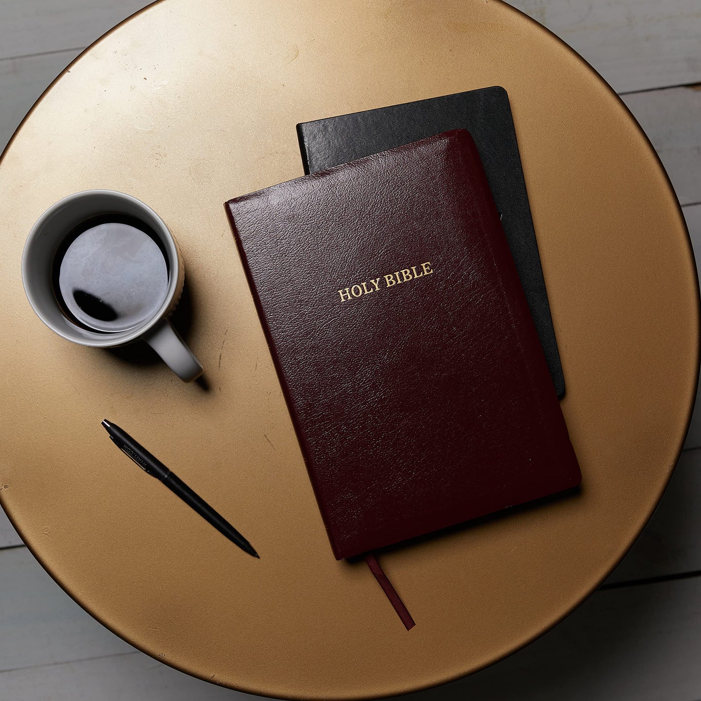 KJV Holy Bible: Giant Print with 53,000 Cross References, Burgundy Leather-look, Red Letter, Comfort Print: King James Version