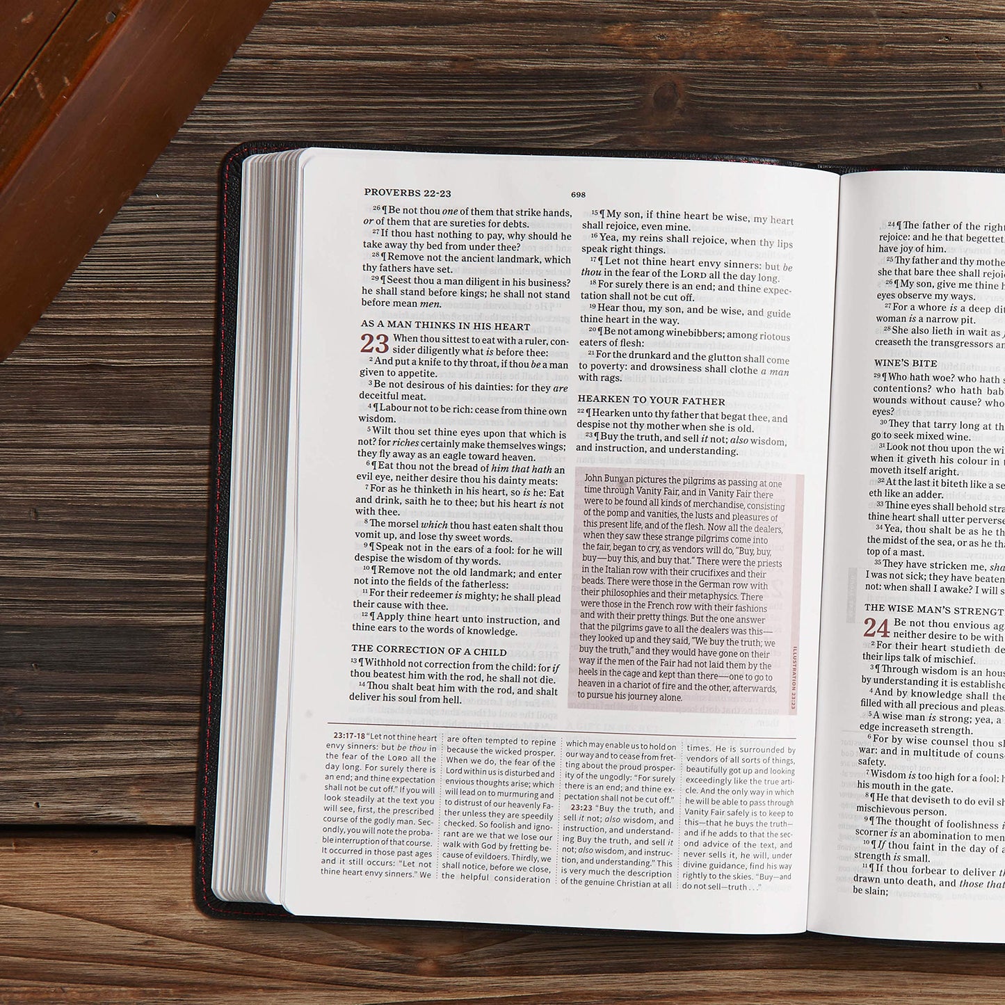 KJV Spurgeon Study Bible, Black Genuine Leather, KJV Holy Bible, Black Letter, Pure Cambridge Text, Study Notes and Commentary, Quotes, Sermons Outlines, Easy-to-Read Bible MCM Type
