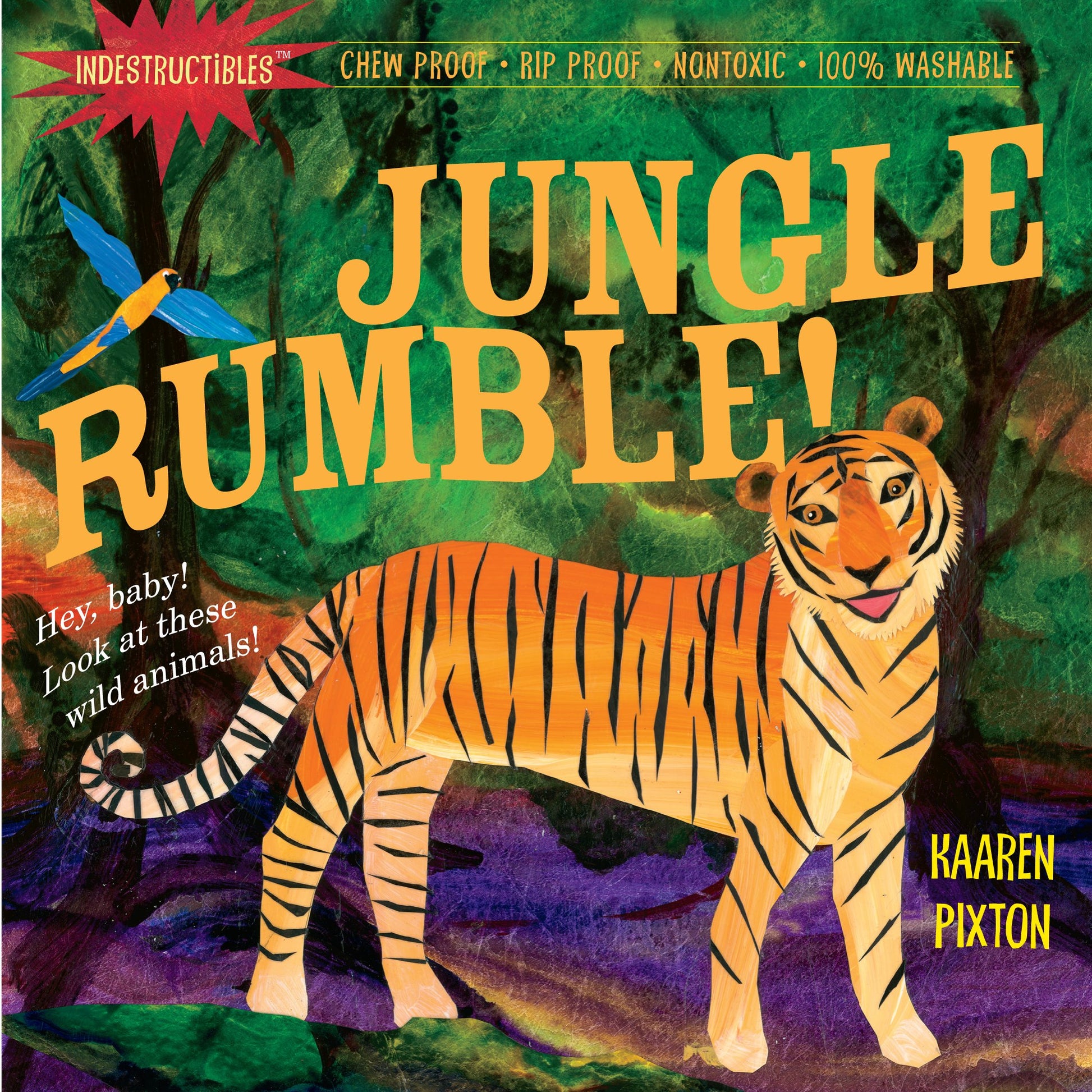Indestructibles (The Original): Jungle Rumble!: Chew Proof  Rip Proof  Nontoxic  100% Washable (Book for Babies, Newborn Books, Safe to Chew)