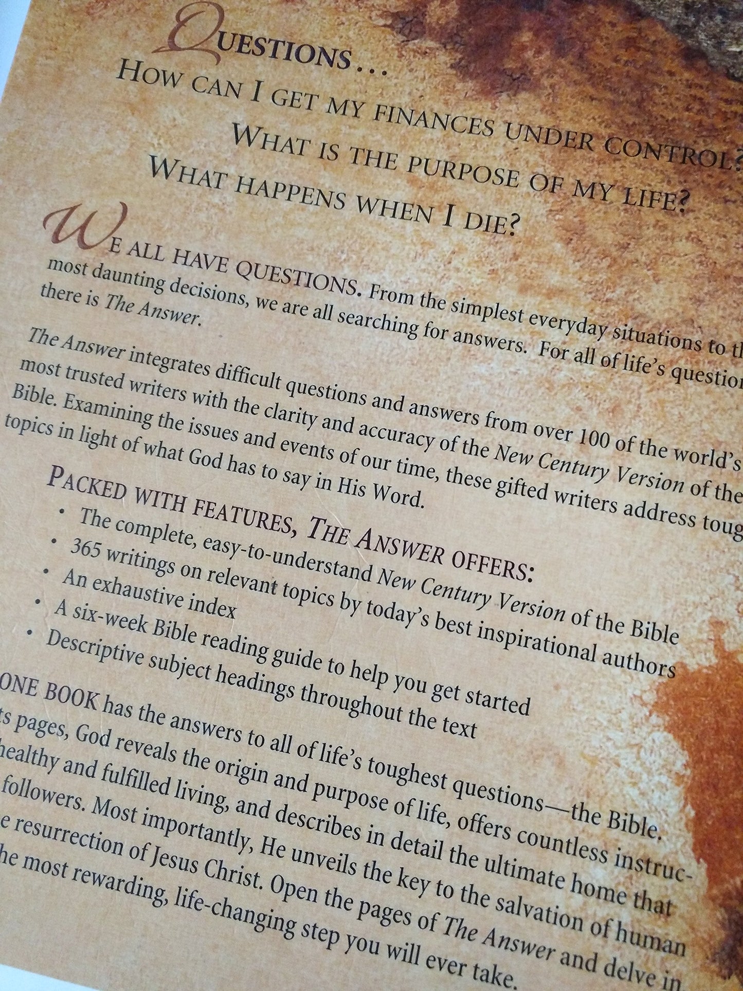 The Answer: Authentic Faith for an Uncertain World