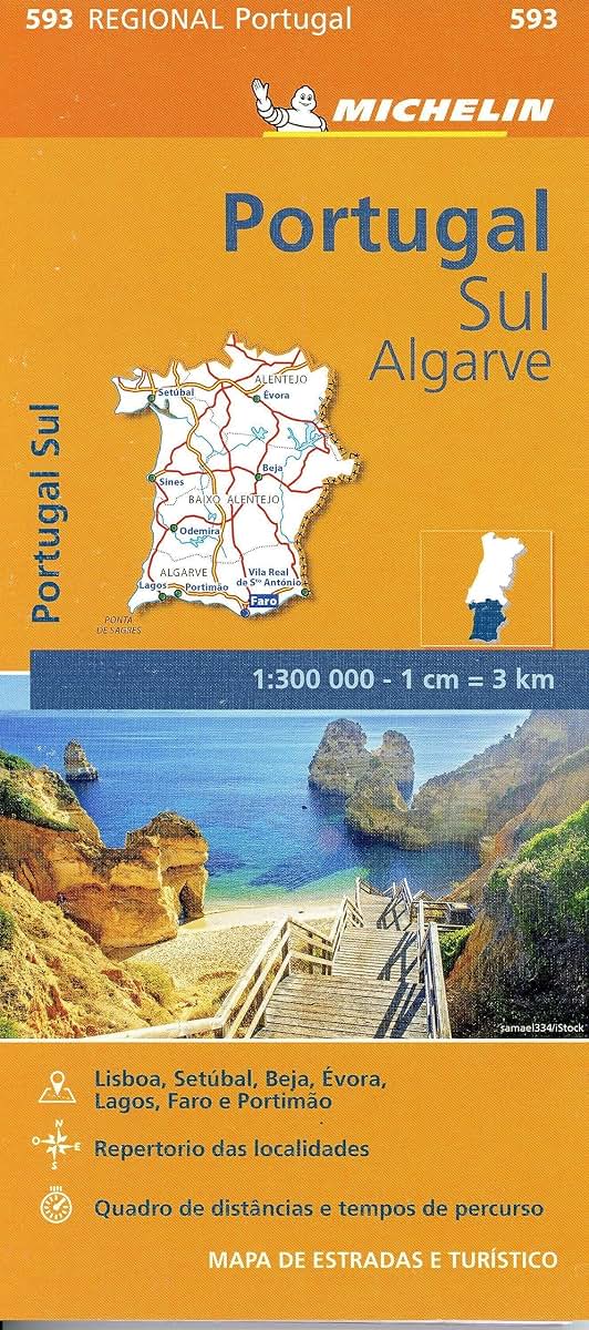 Mapa Regional Portugal Sul - Algarve