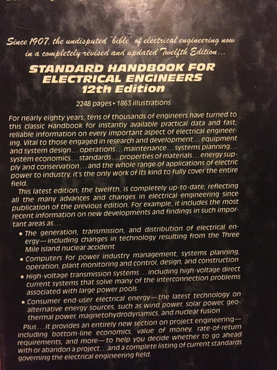 Standard Handbook for Electrical Engineers