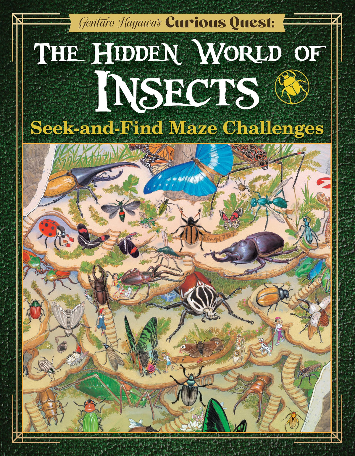 Gentaro Kagawa's Curious Quest: The Hidden World of Insects Seek-and-Find Maze Challenges (Happy Fox Books) Activity Book for Kids Ages 8-12 - Puzzles with Hidden Objects, Riddles, Clues, and More