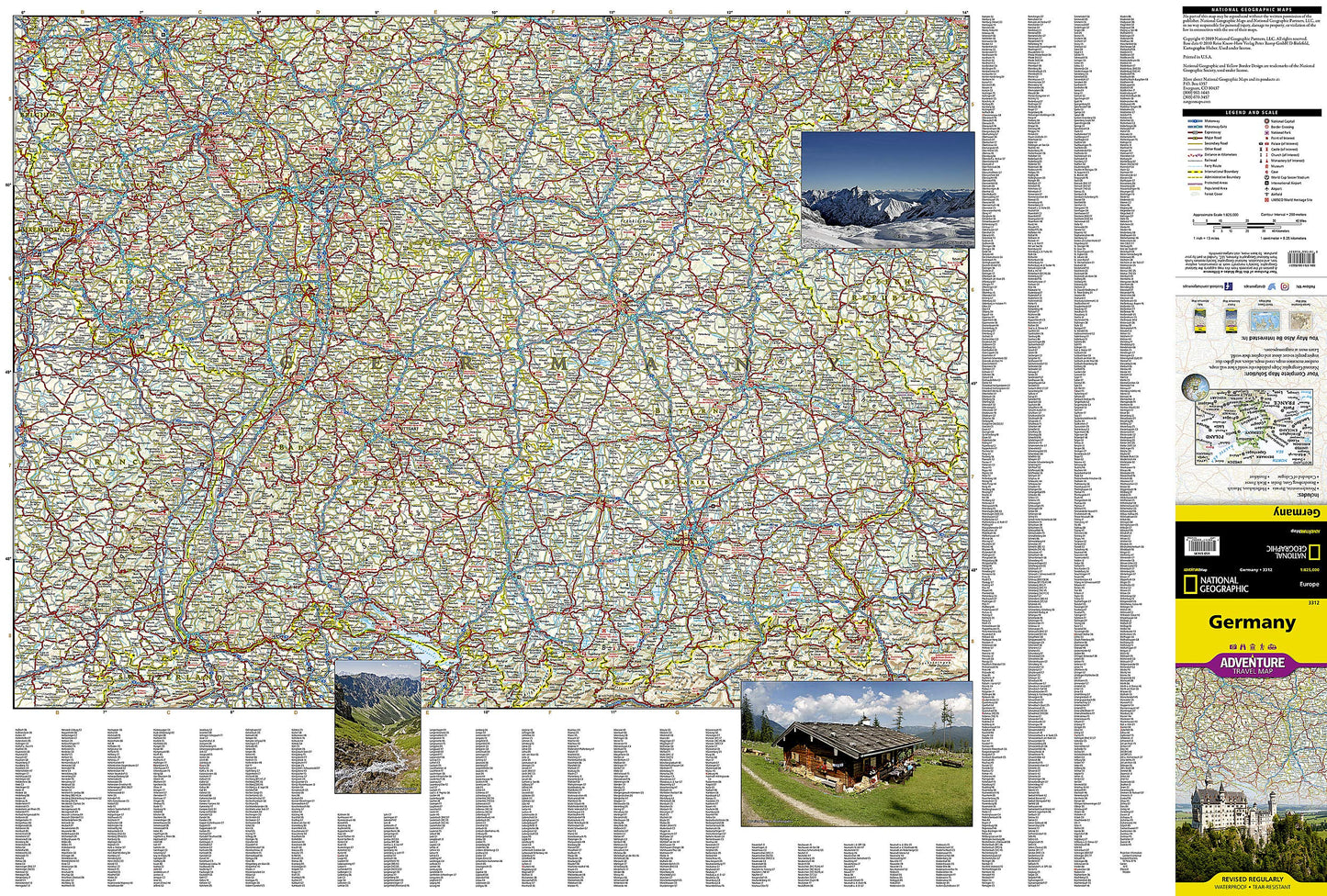 Germany Map (National Geographic Adventure Map, 3312)