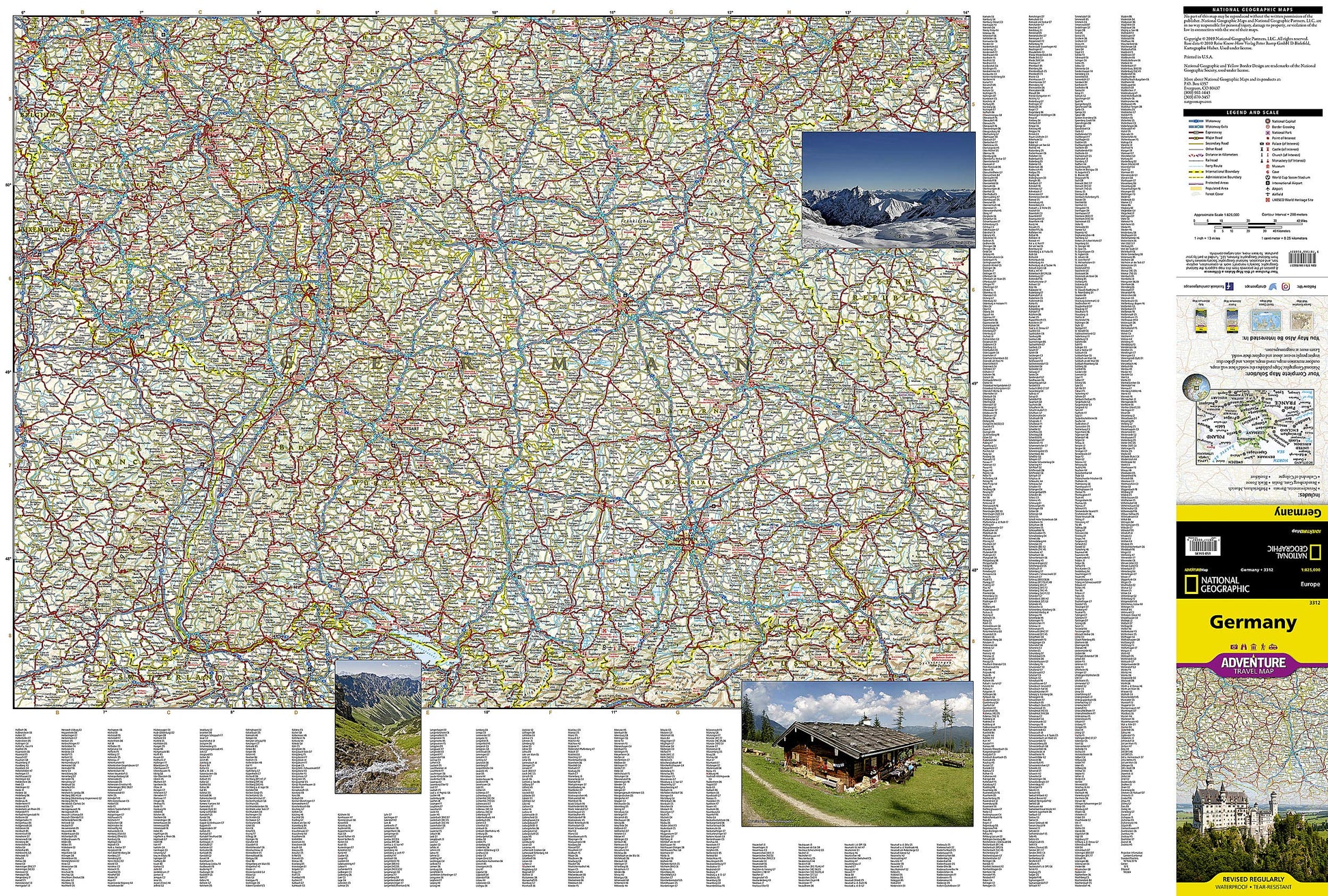 Germany Map (National Geographic Adventure Map, 3312)
