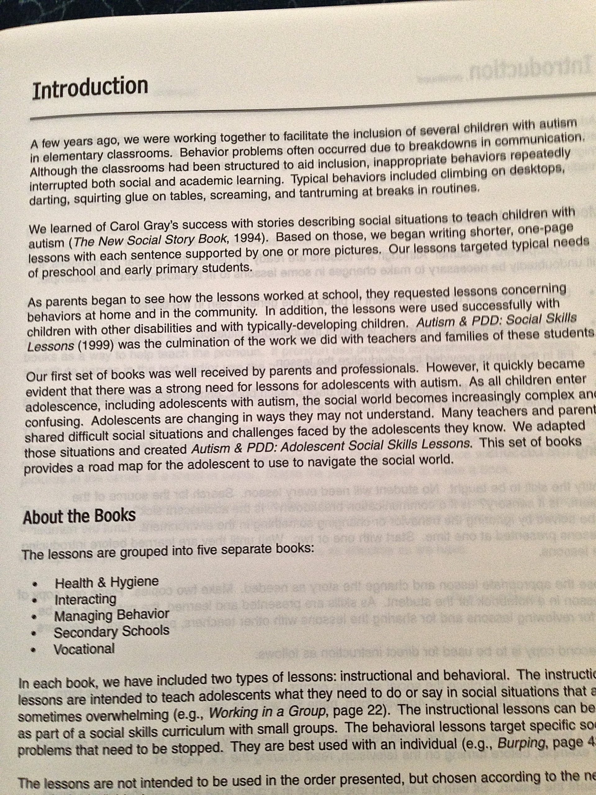 Autism & PDD Adolescent Social Skills Lessons: Interacting